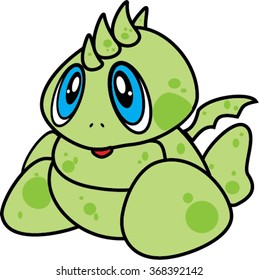 baby dragon  isolated illustration