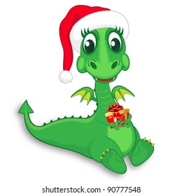 baby dragon Santa