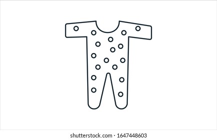 Baby dress icon vector illustration.