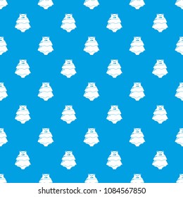 Baby dress pattern vector seamless blue repeat for any use