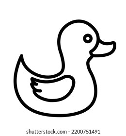 Baby duck Bold Line Vector icon which can easily modify or edit

