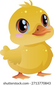 Pato de bebé Pascua lindo personaje