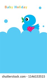 baby duck holiday vector