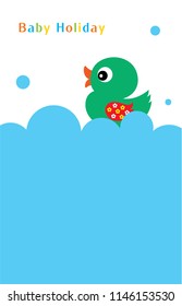baby duck holiday vector