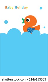 baby duck holiday vector