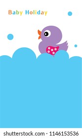 baby duck holiday vector