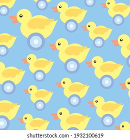 Baby Duck Pattern For Baby Gift Wrap