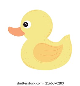 baby duck toy icon isolated