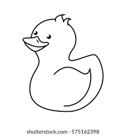 baby ducky toy isolated icon
