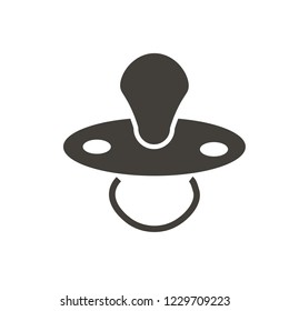 Baby dummy icon. vector