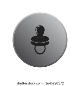 baby dummy Icon vector sign isolated for graphic and web design. baby dummy symbol template color editable on white background.