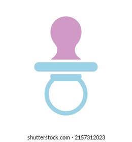 Icono de glifo vectorial aislado de bebé bobo. Símbolo gráfico para niños y recién nacidos sitio web y diseño de aplicaciones, logotipo, aplicación, interfaz de usuario