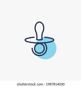 baby dummy teat vector icon sucking titty