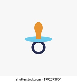 baby dummy teat vector icon sucking titty