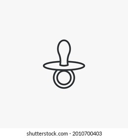 baby dummy teat vector icon sucking titty