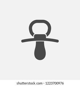 Baby dummy vector icon