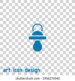 baby dummy vector icon on an abstract background