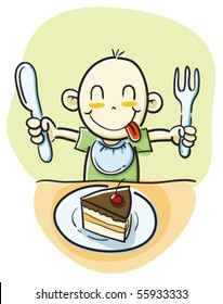 baby eating