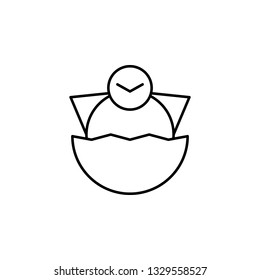 baby, egg, Easter icon. Element of easter day icon. Thin line icon for website design and development, app development. Premium icon