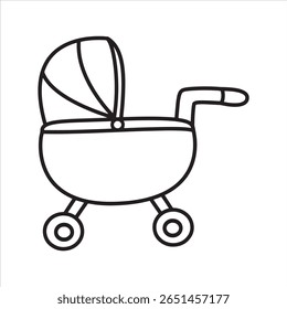 Baby element doddle line art icon illustration vector