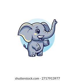 Baby Elephant icon flat vector design.