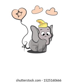 baby elephant vector simple design illustration