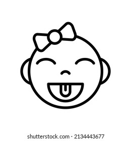 Baby Emoticon Icon Vector On Trendy Design.