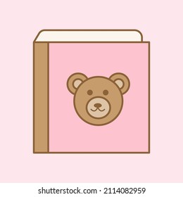 Baby equipment icon isolated on soft background. Vector illustration