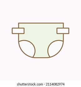 Baby equipment icon isolated on soft background. Vector illustration