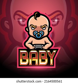 Baby esport logo mascot design