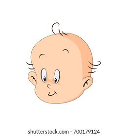 Baby face, baby expression