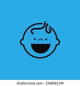 baby face icon vector