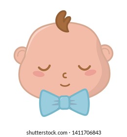 baby face icon vector illustration