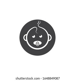 baby face icon vector illustration design template