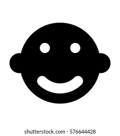 Baby Face Vector Icon 