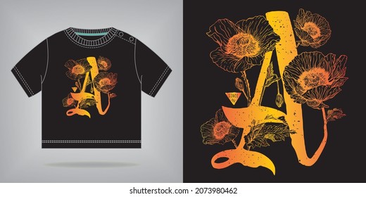 Baby Fashion Shirt Print Design And Mockup 