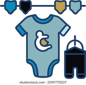 baby fashion vector and fashion icon