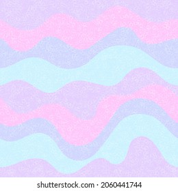 Baby fashion wavy seamless pattern. Nautical waves fluid doodle vector. Cute wavy stripes childish textile print. Simple leaner ribbons circus pattern. Background ornament.