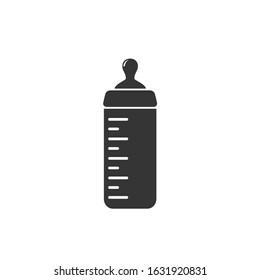 Baby feeding bottle vector flat icon