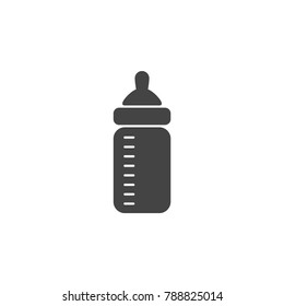 Baby Feeding Bottle Vector Flat Icon