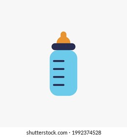 icono del vector de la botella de alimentación infantil