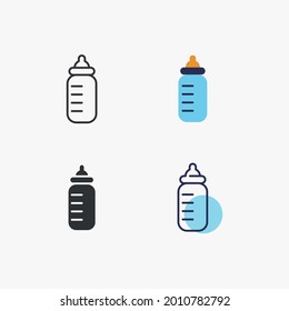 baby feeding bottle vector icon
