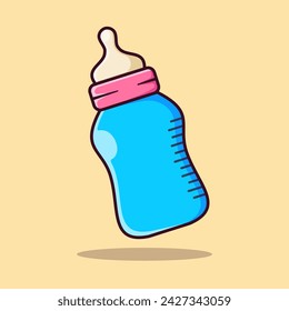 Baby Feeding Bottle Vector, Illustration, Isolated Icon