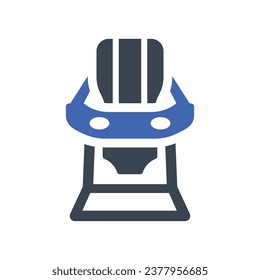 Baby feeding chair Icon, Vector Graphics