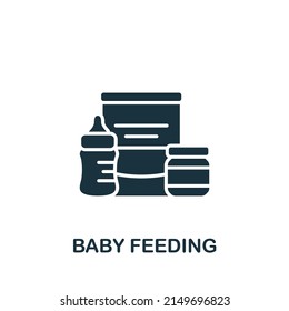 Baby Feening icon. Monochrome simple Baby icon for templates, web design and infographics