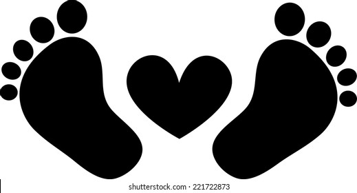 Free Free 149 Baby Footprint Heart Svg SVG PNG EPS DXF File