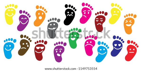 Download Baby Feet Footprints Vector Born Icon Stock Vector ...