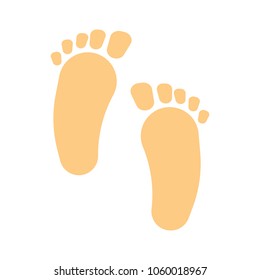 Baby feet icon