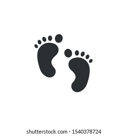 Baby feet icon - Vector
