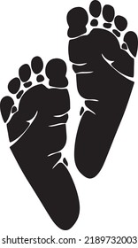 Baby Feet Silhouette SVG Cut File Graphic. Perfect for signs, decals and all your crafting projects! please make support your cutting machine supports one of these formats. svg